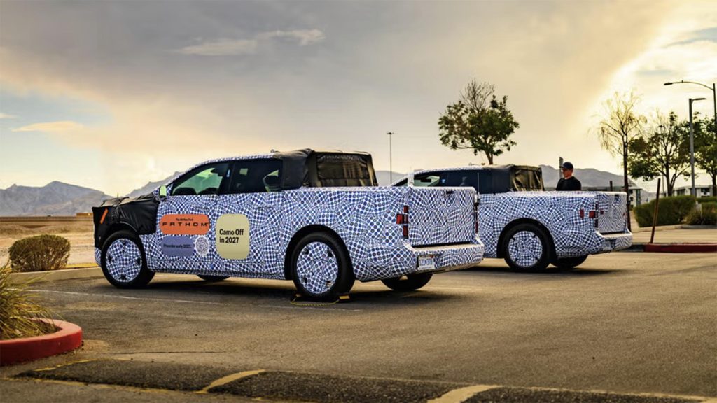 Ford Fathom in camo - rear 3-4