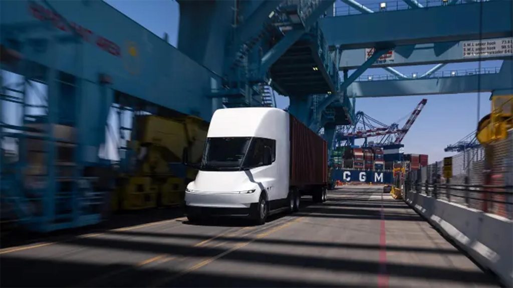 Tesla Semi - at port