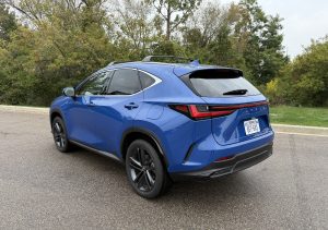 2026 Lexus NX 450h AWD rear blue